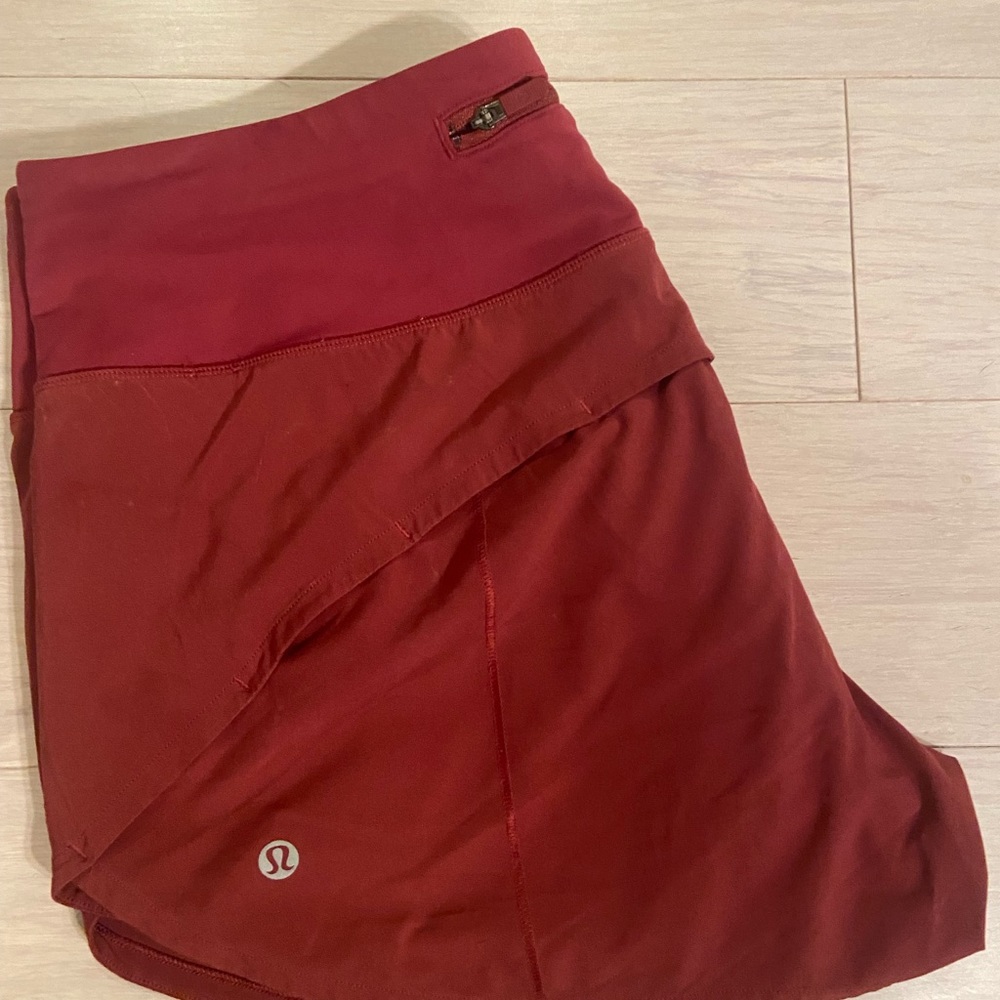 Lululemon speed up shorts size 8